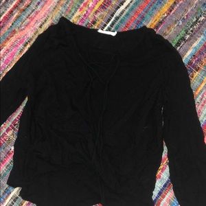 Long sleeve blouse/ black